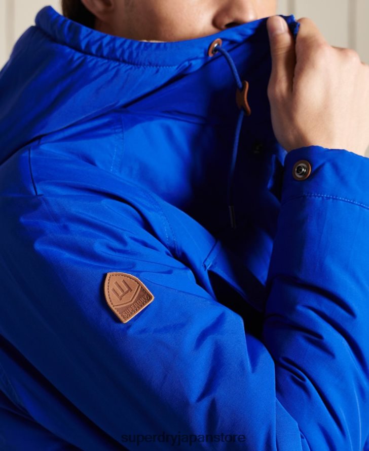 マウンテンパデッドパーカーコート 男性 Superdry 衣類 青 2J62PZ4684