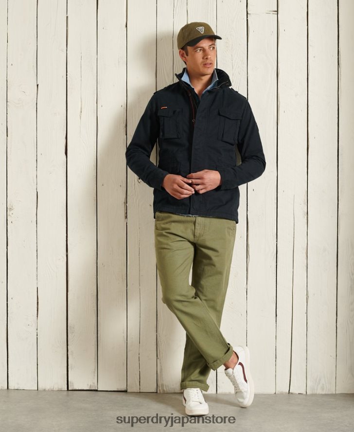 クラシックなルーキージャケット 男性 Superdry 衣類 海軍 2J62PZ4686