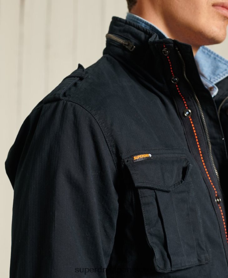 クラシックなルーキージャケット 男性 Superdry 衣類 海軍 2J62PZ4686
