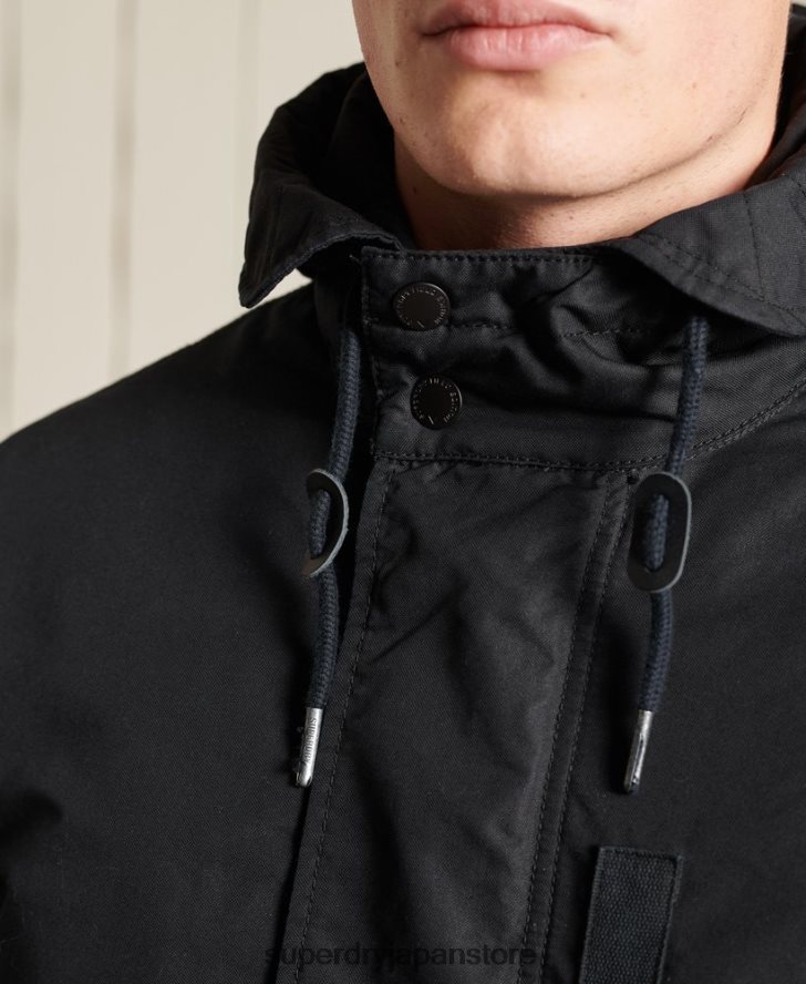 ミリタリーフィッシュテールパーカー 男性 Superdry 衣類 濃い灰色 2J62PZ4687