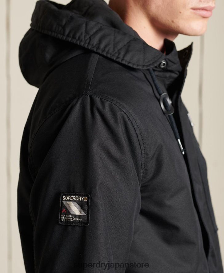 ミリタリーフィッシュテールパーカー 男性 Superdry 衣類 濃い灰色 2J62PZ4687