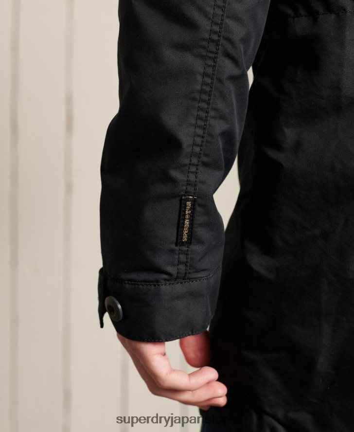 ミリタリーフィッシュテールパーカー 男性 Superdry 衣類 濃い灰色 2J62PZ4687