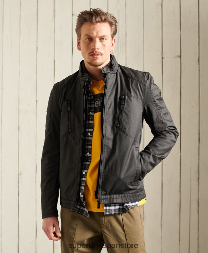 カーボンバイカージャケット 男性 Superdry 衣類 黒 2J62PZ4688