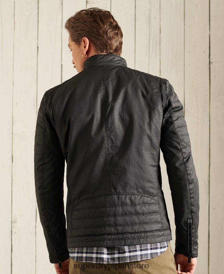 カーボンバイカージャケット 男性 Superdry 衣類 黒 2J62PZ4688