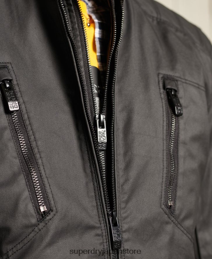 カーボンバイカージャケット 男性 Superdry 衣類 黒 2J62PZ4688