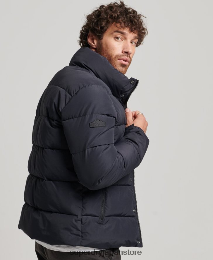 レトロなダウンジャケット 男性 Superdry 衣類 濃い灰色 2J62PZ4697