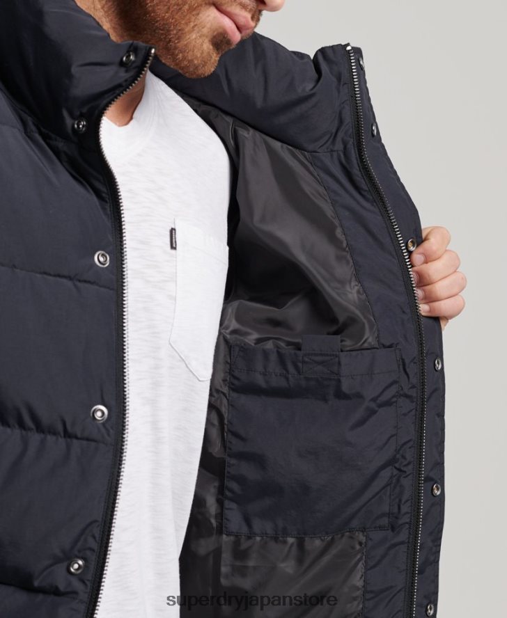 レトロなダウンジャケット 男性 Superdry 衣類 濃い灰色 2J62PZ4697