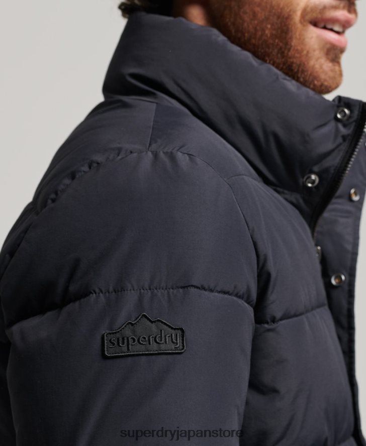 レトロなダウンジャケット 男性 Superdry 衣類 濃い灰色 2J62PZ4697