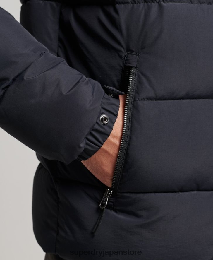 レトロなダウンジャケット 男性 Superdry 衣類 濃い灰色 2J62PZ4697