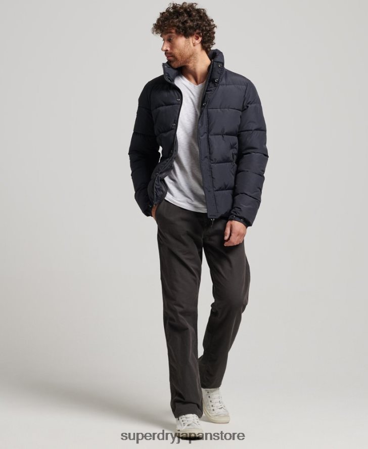 レトロなダウンジャケット 男性 Superdry 衣類 濃い灰色 2J62PZ4697
