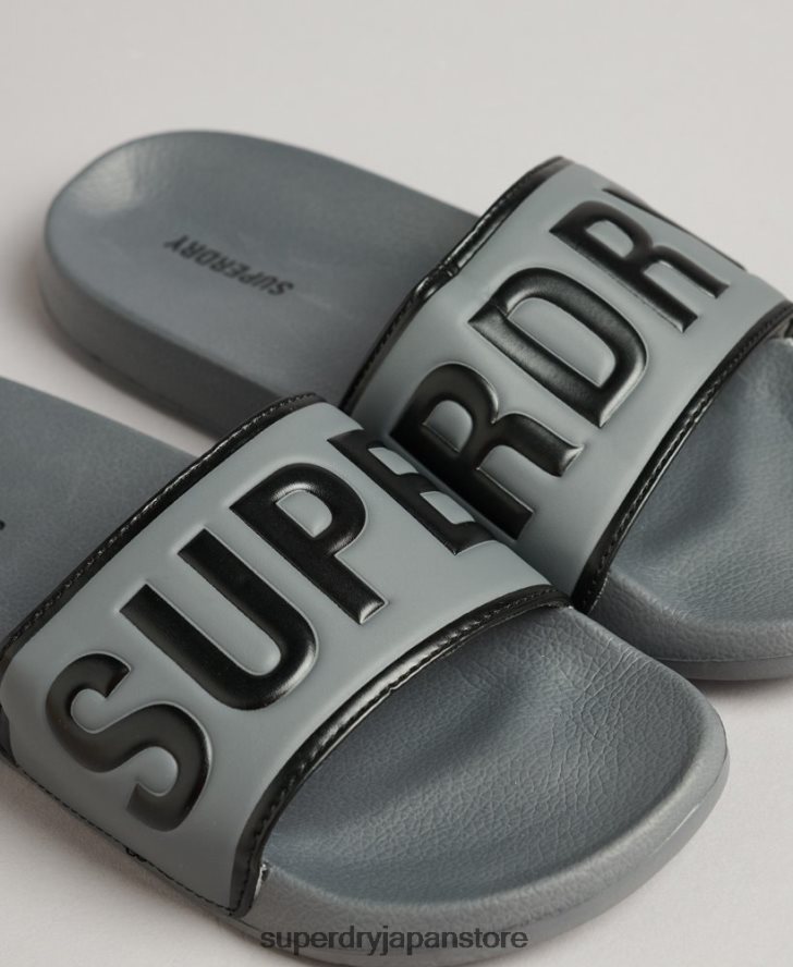 コアプールスライダー 男性 Superdry 靴 黒 2J62PZ46