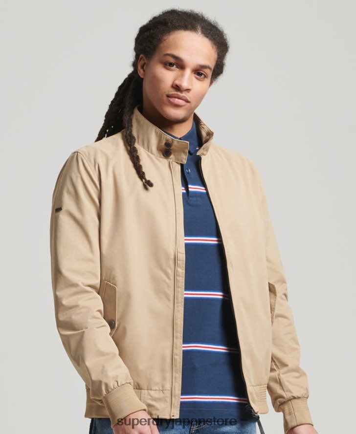 アイコニックなハリントンジャケット 男性 Superdry 衣類 黄褐色 2J62PZ4709