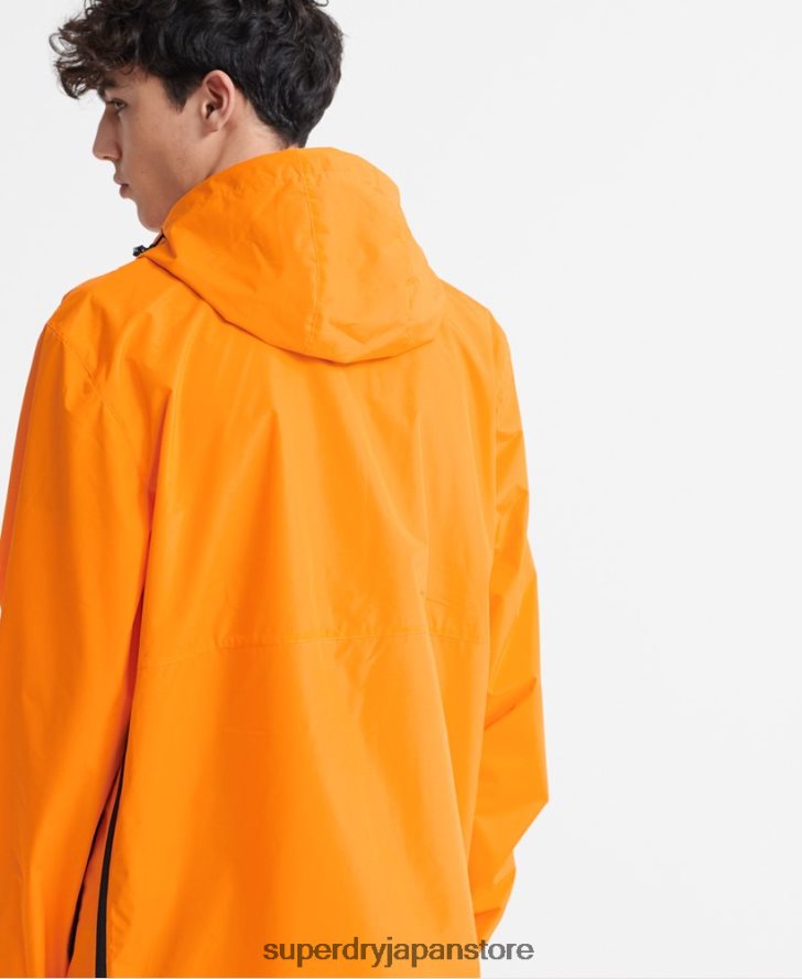 パッカウェイカジュアルカグールジャケット 男性 Superdry 衣類 オレンジ 2J62PZ4713