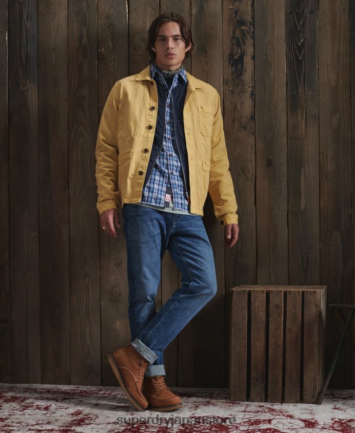 限定版ドライアーティストジャケット 男性 Superdry 衣類 黄色 2J62PZ4714