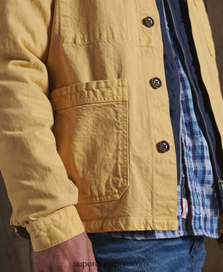 限定版ドライアーティストジャケット 男性 Superdry 衣類 黄色 2J62PZ4714