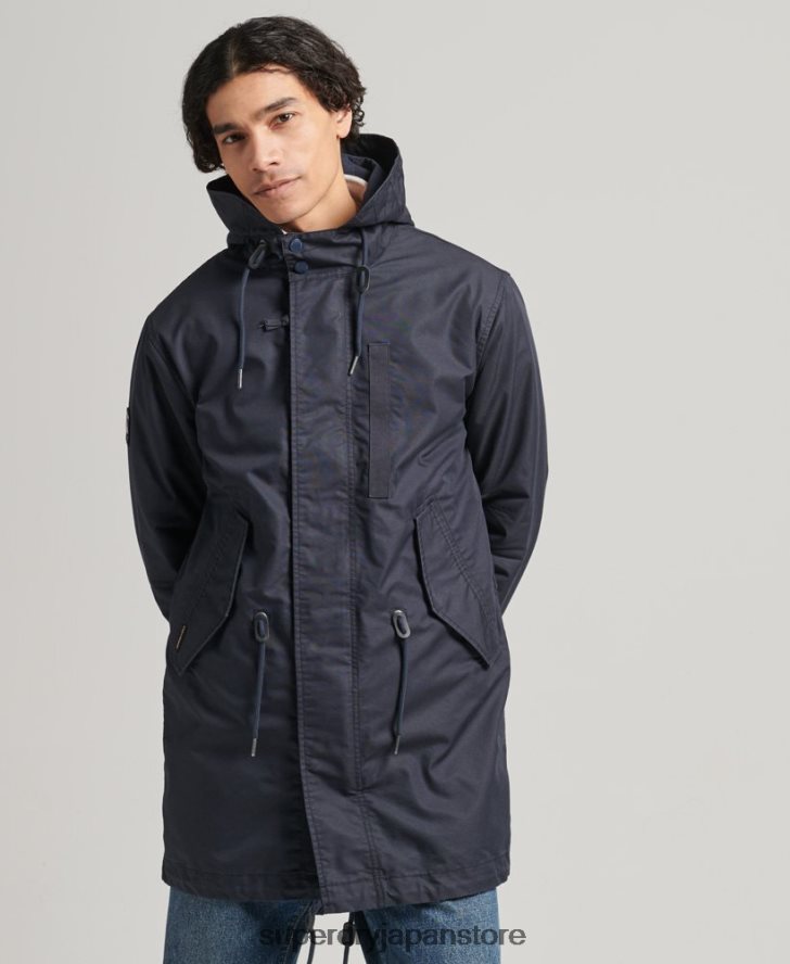ヴィンテージミリタリーフィサティルパーカージャケット 男性 Superdry 衣類 青 2J62PZ4715