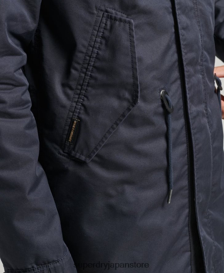 ヴィンテージミリタリーフィサティルパーカージャケット 男性 Superdry 衣類 青 2J62PZ4715