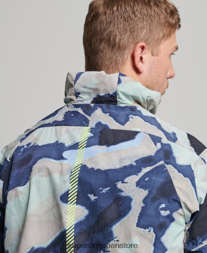 ランニングジャケット 男性 Superdry 衣類 青 2J62PZ4718