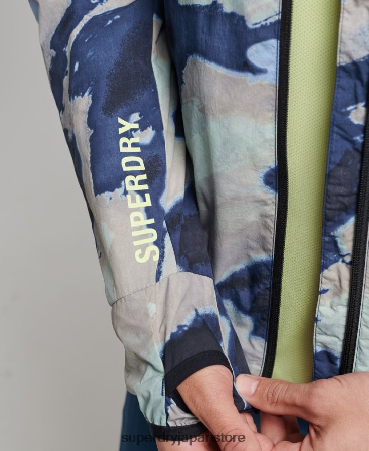 ランニングジャケット 男性 Superdry 衣類 青 2J62PZ4718