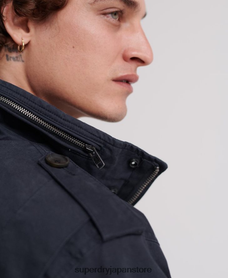 ルーキーフィールドジャケット 男性 Superdry 衣類 海軍 2J62PZ4719
