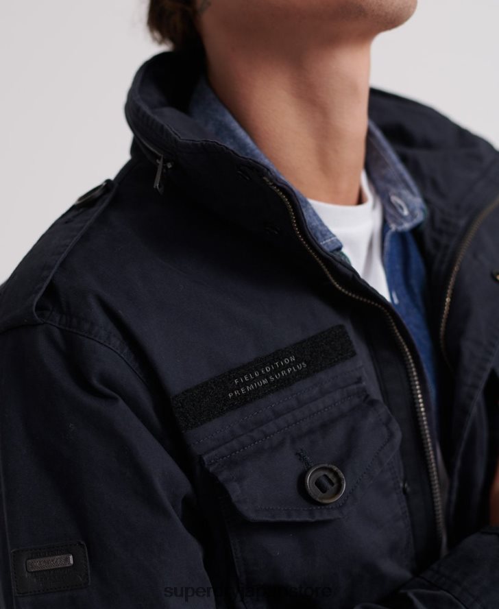 ルーキーフィールドジャケット 男性 Superdry 衣類 海軍 2J62PZ4719