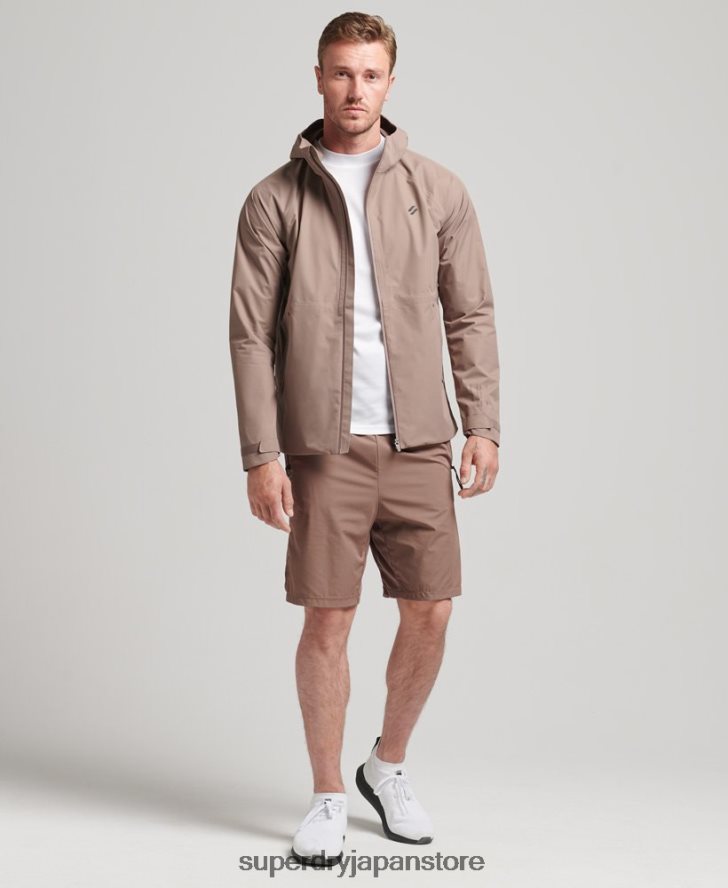 防水ジャケット 男性 Superdry 衣類 茶色 2J62PZ4723