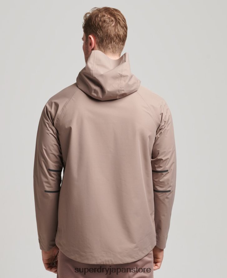 防水ジャケット 男性 Superdry 衣類 茶色 2J62PZ4723