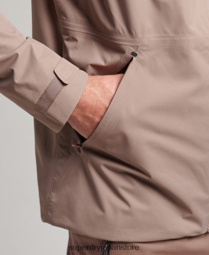 防水ジャケット 男性 Superdry 衣類 茶色 2J62PZ4723