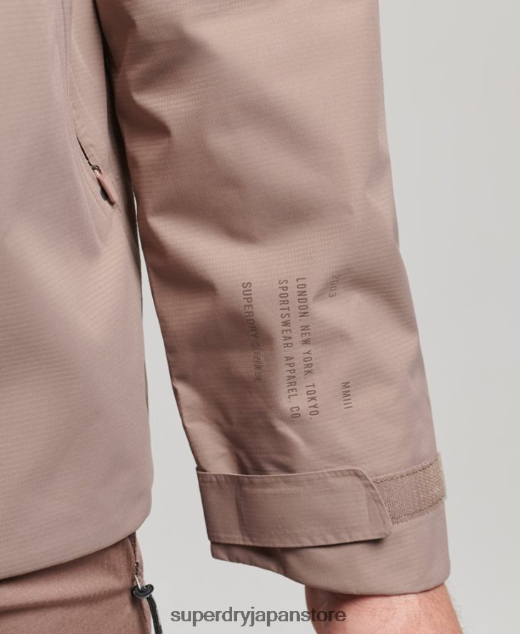 防水ジャケット 男性 Superdry 衣類 茶色 2J62PZ4723