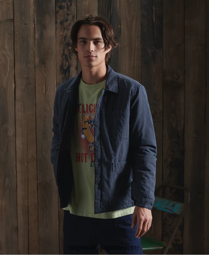 限定版ドライライナー付きアーティストジャケット 男性 Superdry 衣類 青 2J62PZ4724