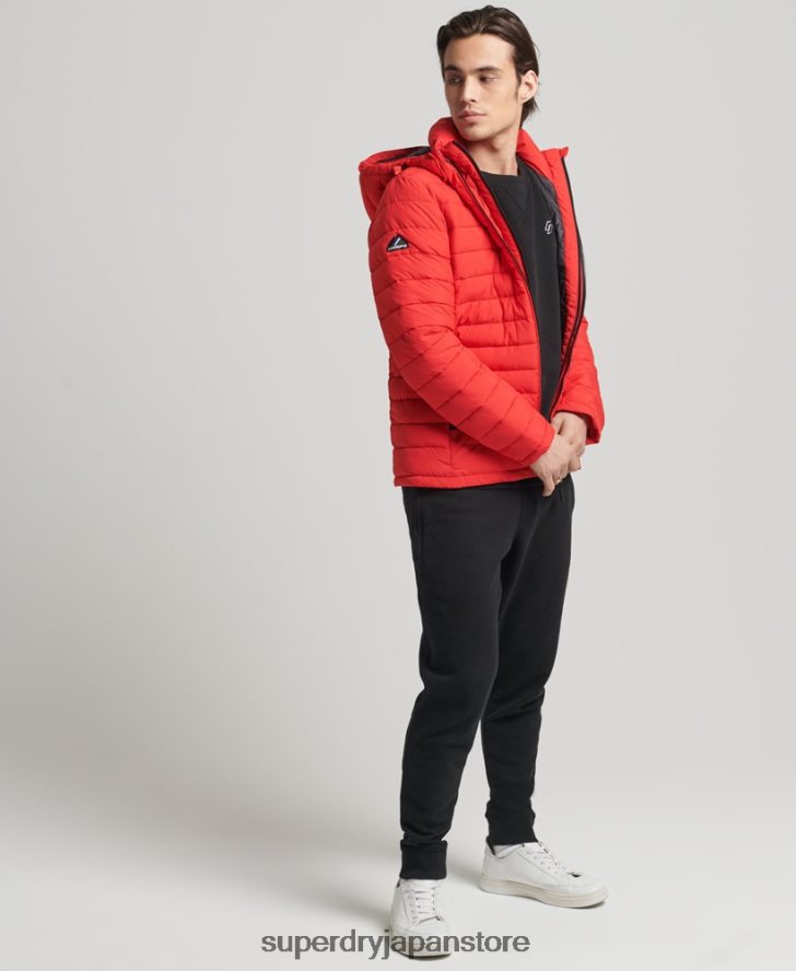 フード付きフジジャケット 男性 Superdry 衣類 赤 2J62PZ4730