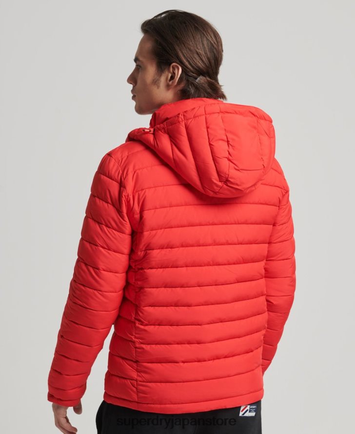 フード付きフジジャケット 男性 Superdry 衣類 赤 2J62PZ4730
