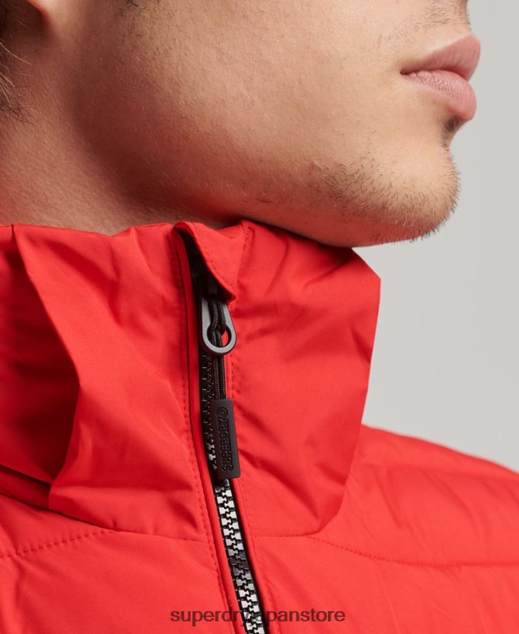 フード付きフジジャケット 男性 Superdry 衣類 赤 2J62PZ4730