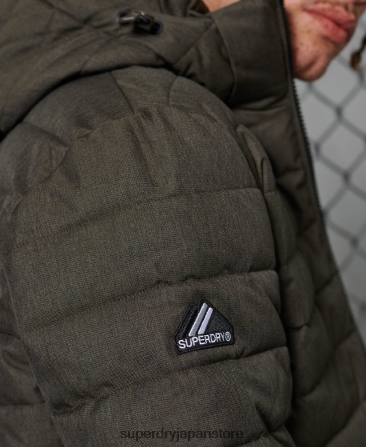 フード付きフジジャケット 男性 Superdry 衣類 濃い灰色 2J62PZ4731