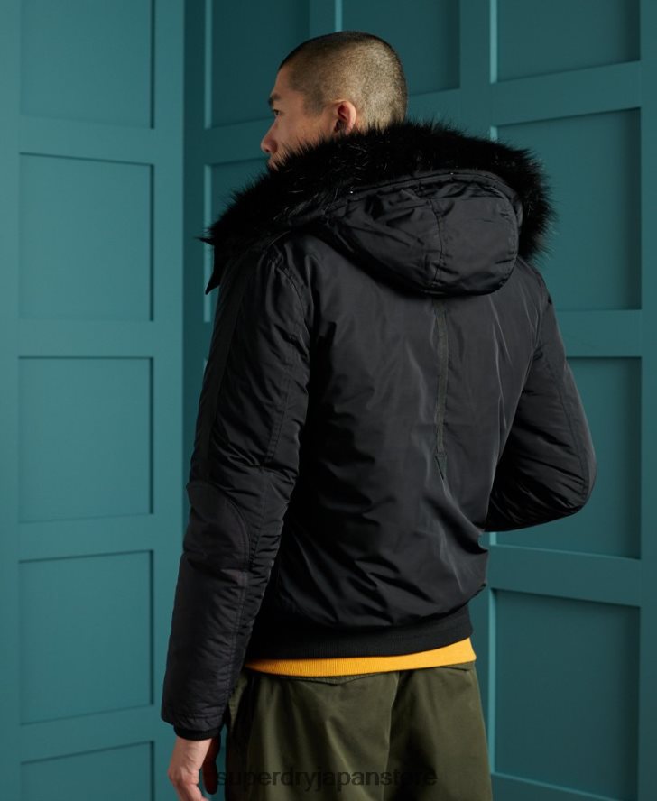 チヌーク レスキュー ボンバー ジャケット 男性 Superdry 衣類 黒 2J62PZ4732