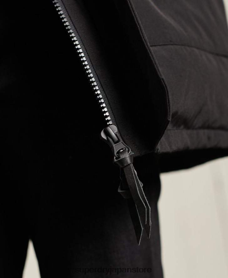 ルーキーダウンパーカーコート 男性 Superdry 衣類 黒 2J62PZ4734