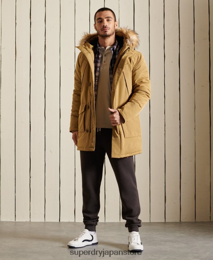 エベレストパーカーコート 男性 Superdry 衣類 黄褐色 2J62PZ4738