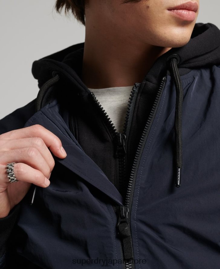 軍用フライトボンバージャケット 男性 Superdry 衣類 海軍 2J62PZ4741