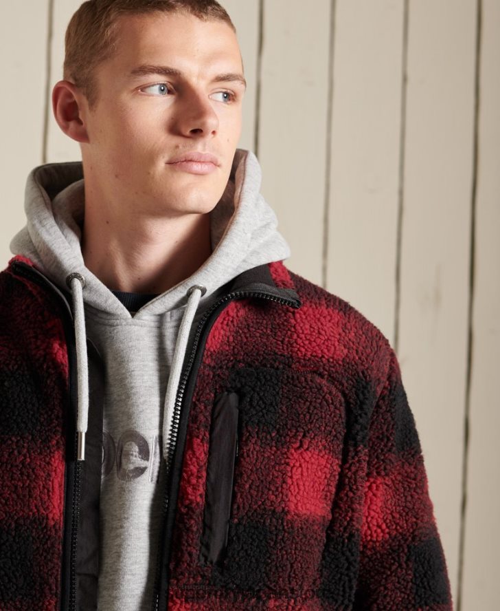 シェルパワークウェアジャケット 男性 Superdry 衣類 赤 2J62PZ4744