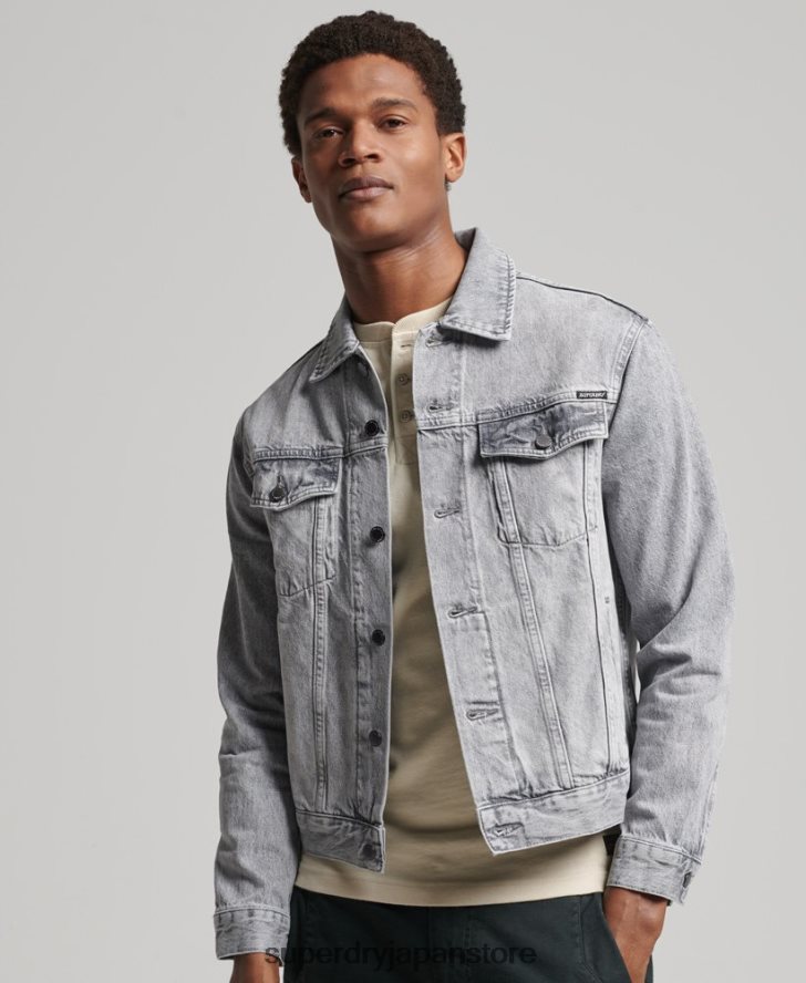 ハイウェイマン トラッカー ジャケット 男性 Superdry 衣類 グレー 2J62PZ4745