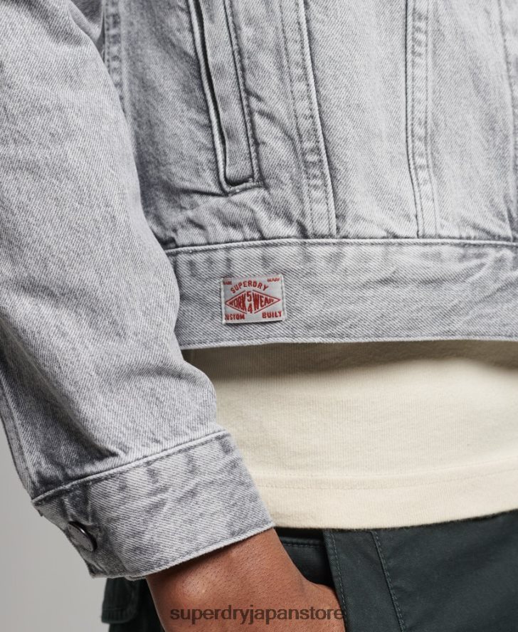 ハイウェイマン トラッカー ジャケット 男性 Superdry 衣類 グレー 2J62PZ4745