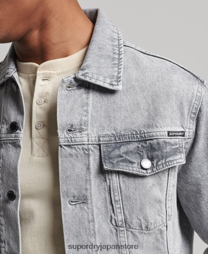 ハイウェイマン トラッカー ジャケット 男性 Superdry 衣類 グレー 2J62PZ4745