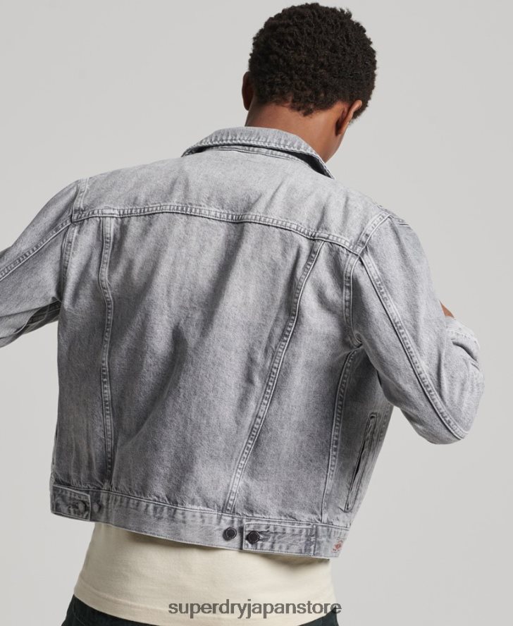 ハイウェイマン トラッカー ジャケット 男性 Superdry 衣類 グレー 2J62PZ4745