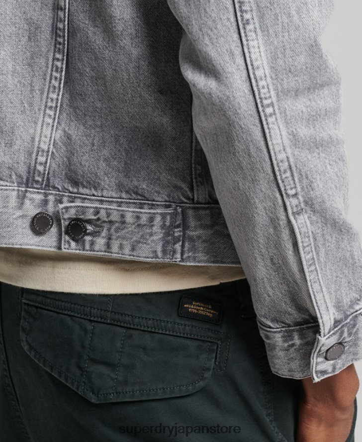 ハイウェイマン トラッカー ジャケット 男性 Superdry 衣類 グレー 2J62PZ4745
