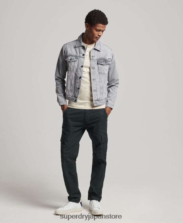 ハイウェイマン トラッカー ジャケット 男性 Superdry 衣類 グレー 2J62PZ4745