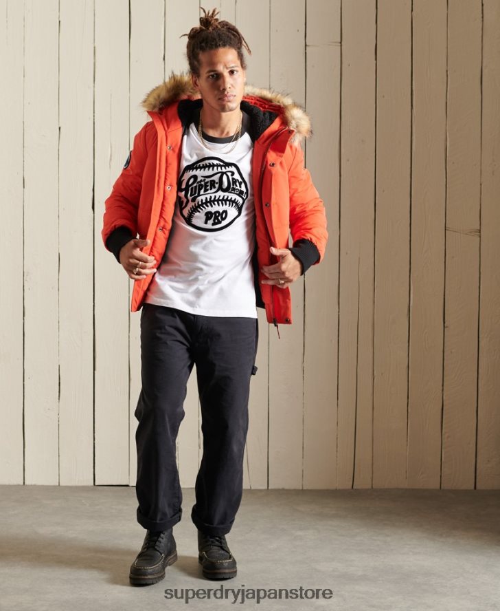 エベレスト ボンバージャケット 男性 Superdry 衣類 オレンジ 2J62PZ4749