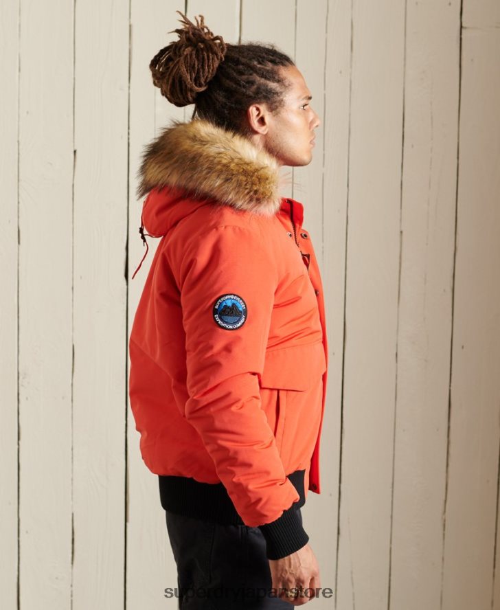 エベレスト ボンバージャケット 男性 Superdry 衣類 オレンジ 2J62PZ4749
