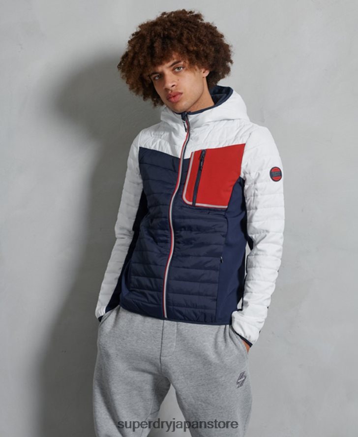 コンベクションカジュアルジャケット 男性 Superdry 衣類 白 2J62PZ4751