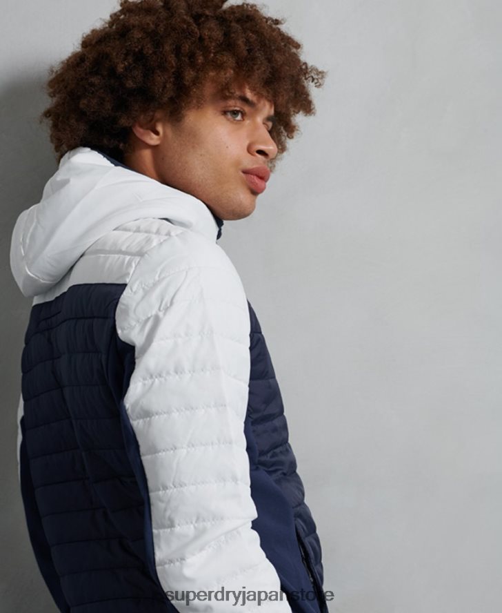 コンベクションカジュアルジャケット 男性 Superdry 衣類 白 2J62PZ4751
