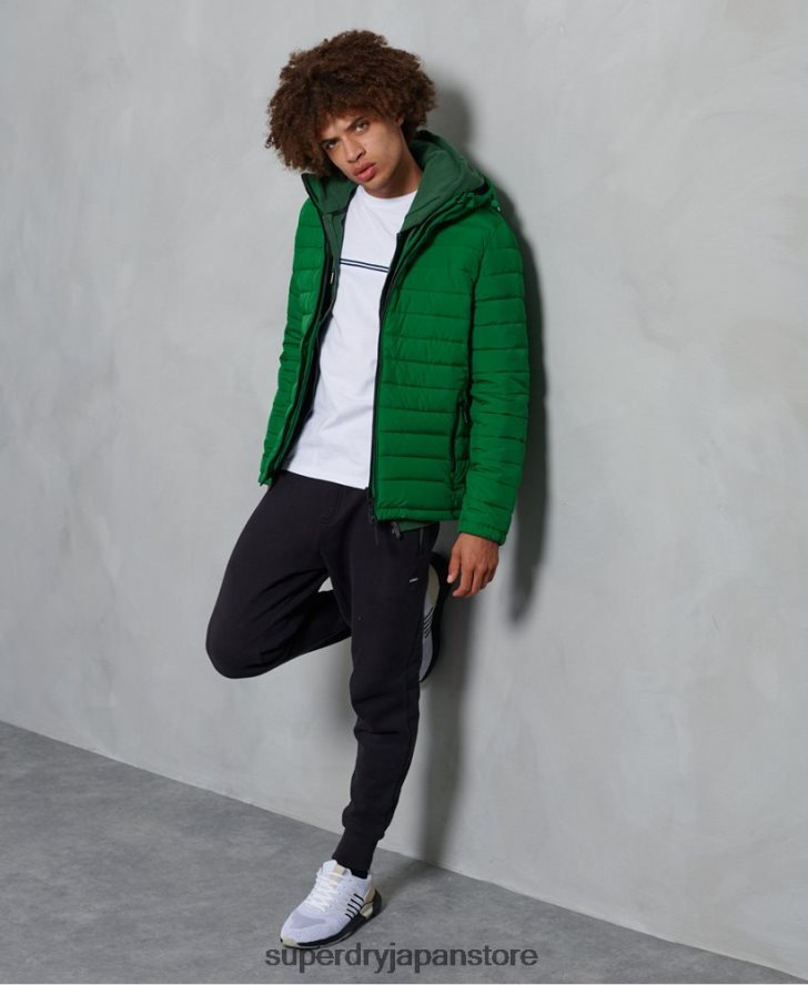 フード付きフジジャケット 男性 Superdry 衣類 緑 2J62PZ4752